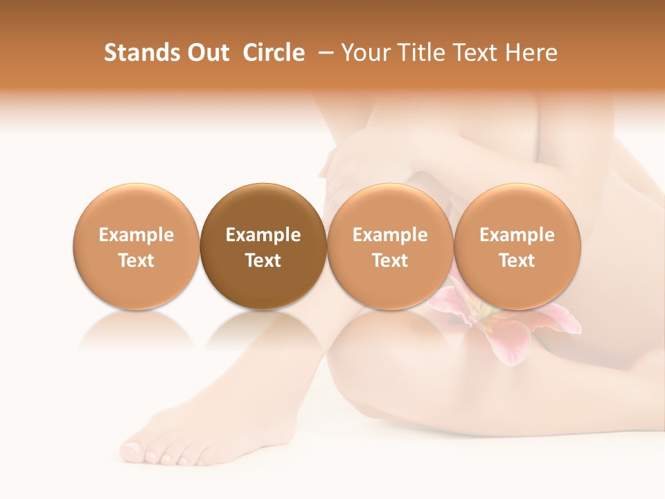 Shaving Lily Flower PowerPoint Template