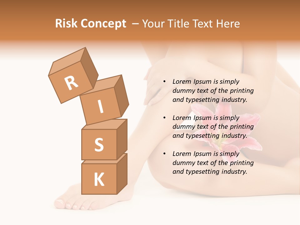 Shaving Lily Flower PowerPoint Template