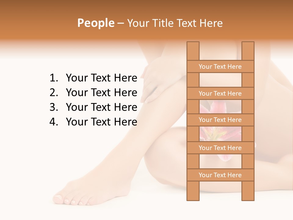 Shaving Lily Flower PowerPoint Template