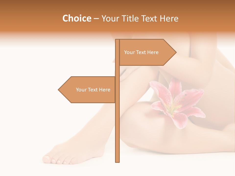 Shaving Lily Flower PowerPoint Template