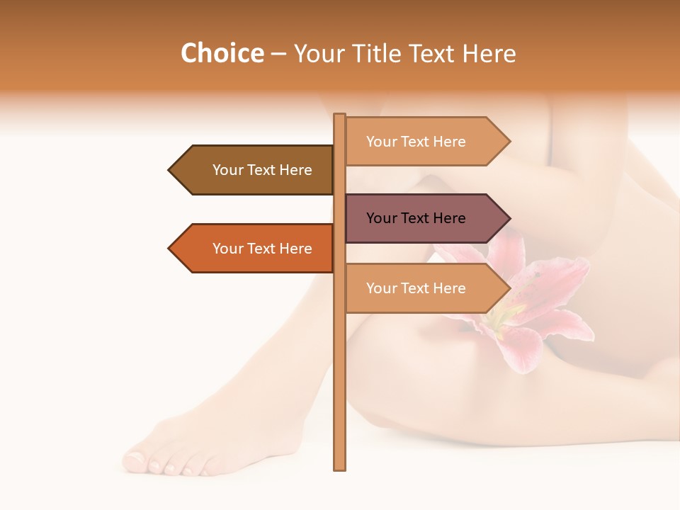 Shaving Lily Flower PowerPoint Template