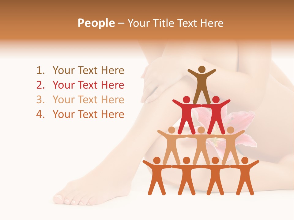 Shaving Lily Flower PowerPoint Template