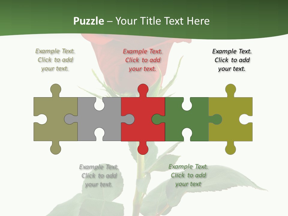 Rose Color Decoration PowerPoint Template