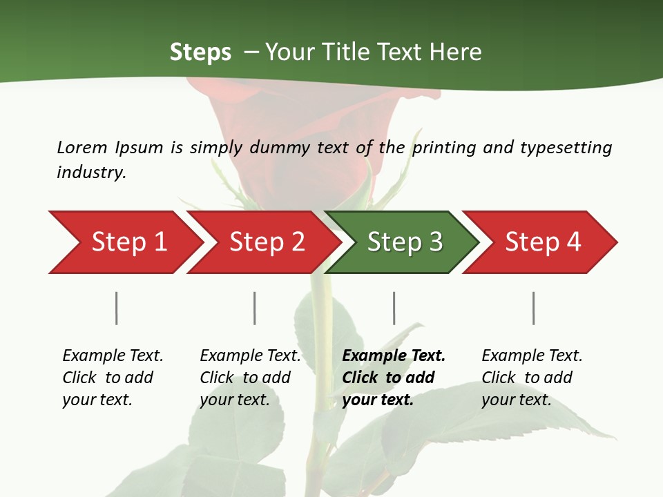 Rose Color Decoration PowerPoint Template