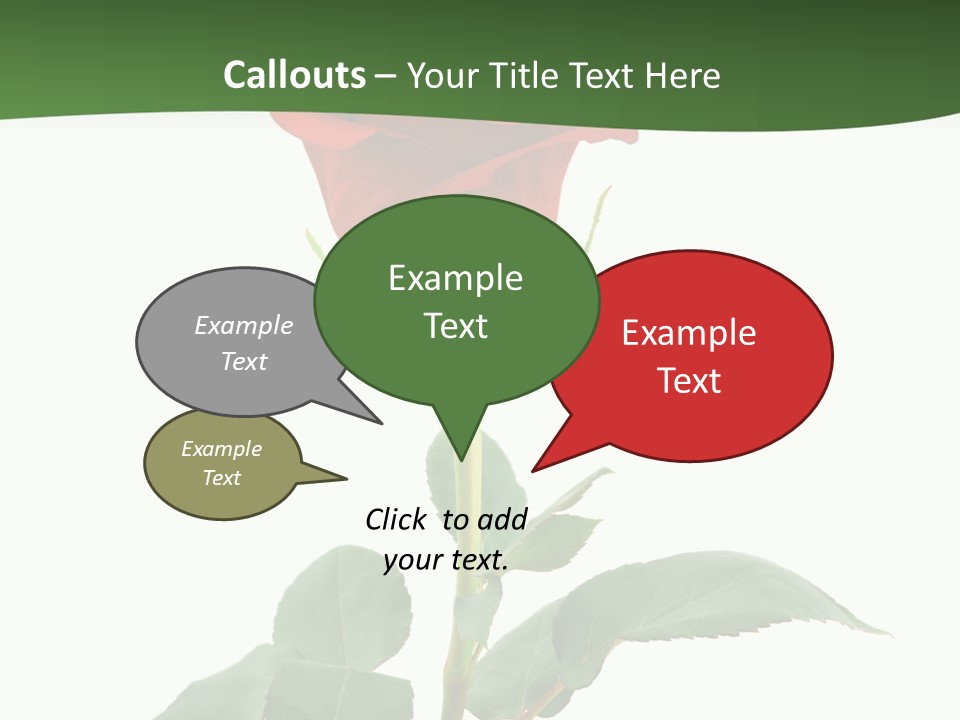 Rose Color Decoration PowerPoint Template