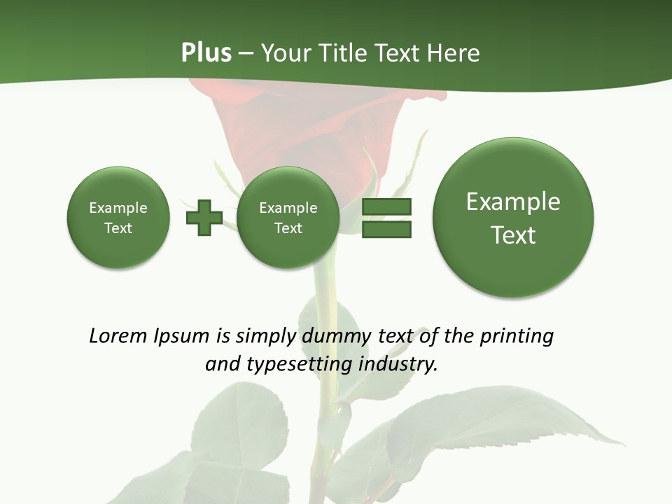 Rose Color Decoration PowerPoint Template