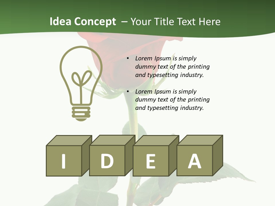 Rose Color Decoration PowerPoint Template