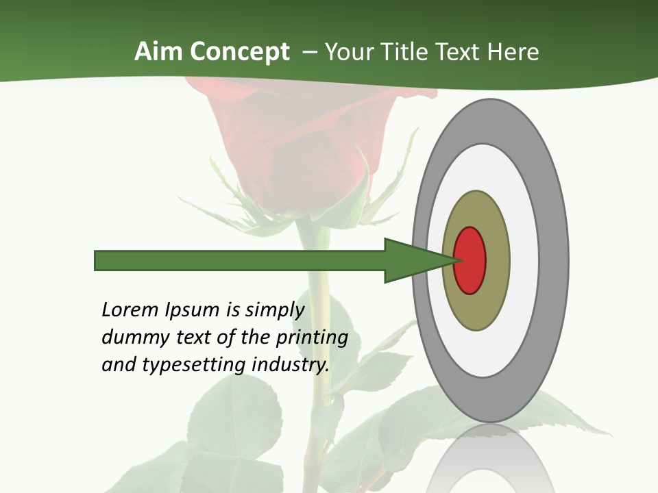 Rose Color Decoration PowerPoint Template