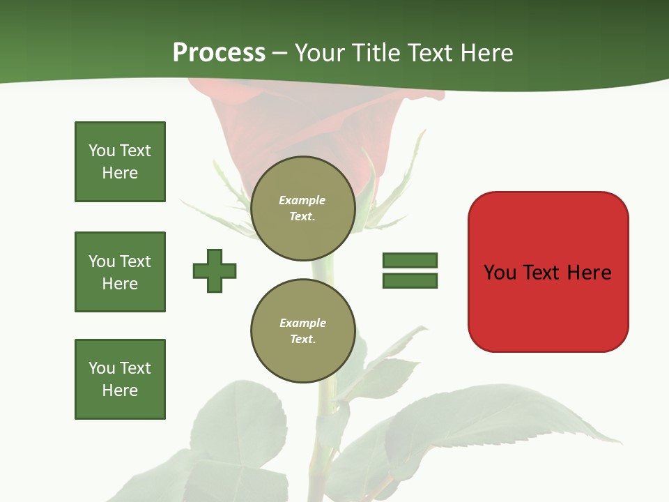 Rose Color Decoration PowerPoint Template