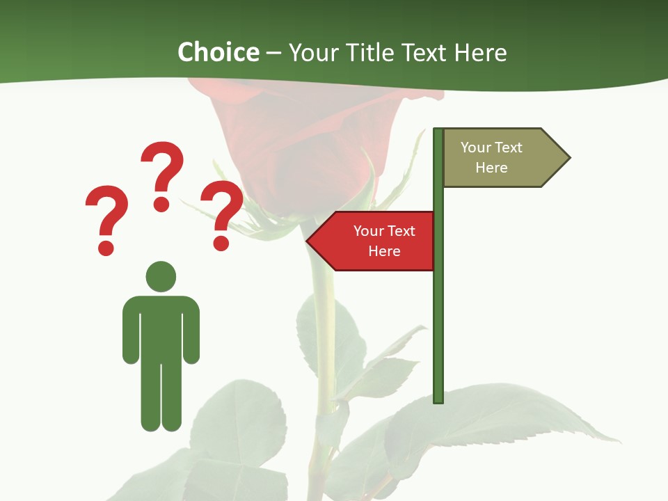 Rose Color Decoration PowerPoint Template