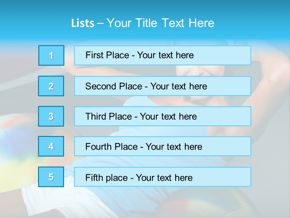 Close Up Like Fitness PowerPoint Template
