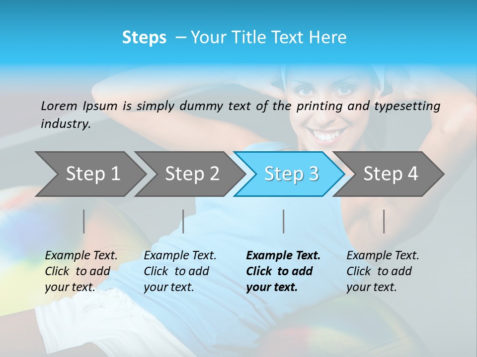Close Up Like Fitness PowerPoint Template