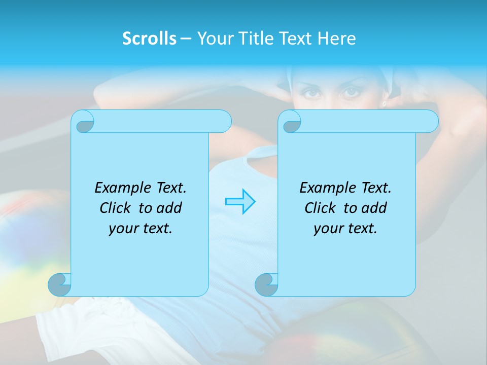 Close Up Like Fitness PowerPoint Template