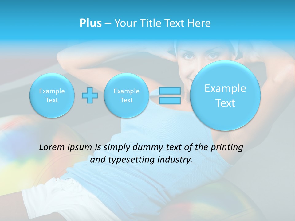 Close Up Like Fitness PowerPoint Template