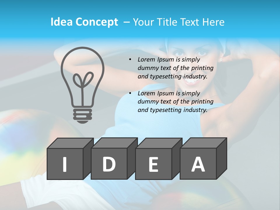 Close Up Like Fitness PowerPoint Template