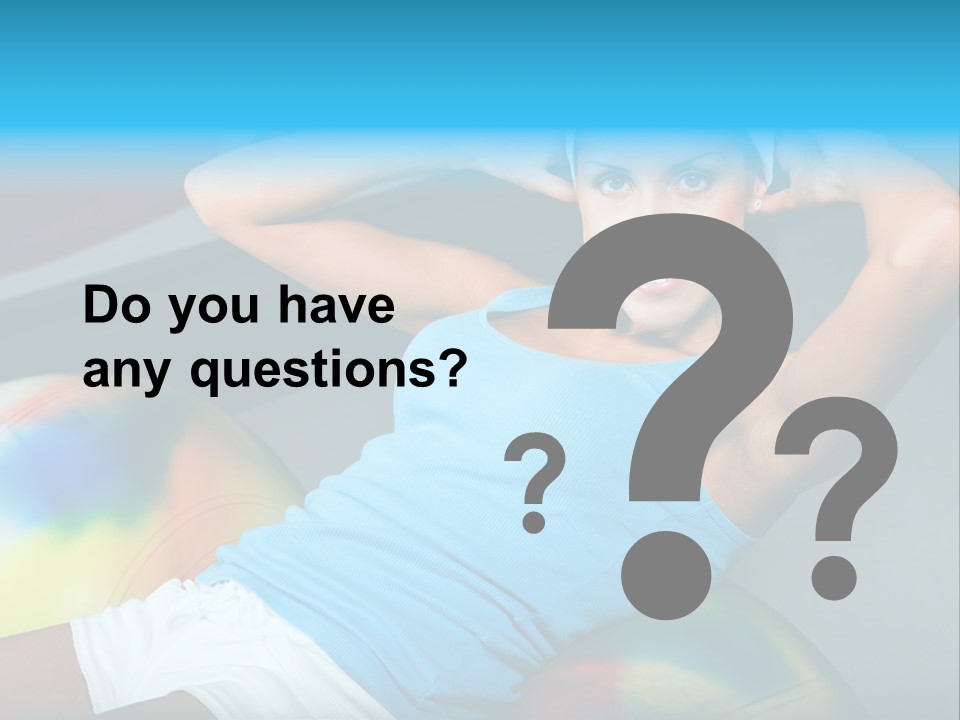 Close Up Like Fitness PowerPoint Template