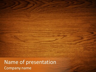 Rundown Wall Hardwood PowerPoint Template