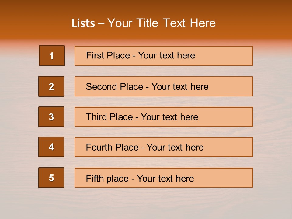 Rundown Wall Hardwood PowerPoint Template