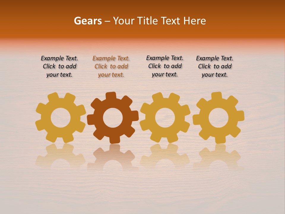 Rundown Wall Hardwood PowerPoint Template