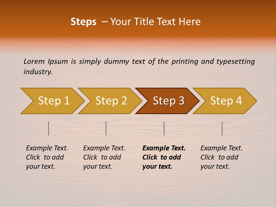 Rundown Wall Hardwood PowerPoint Template