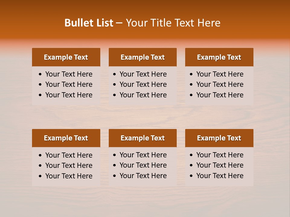 Rundown Wall Hardwood PowerPoint Template