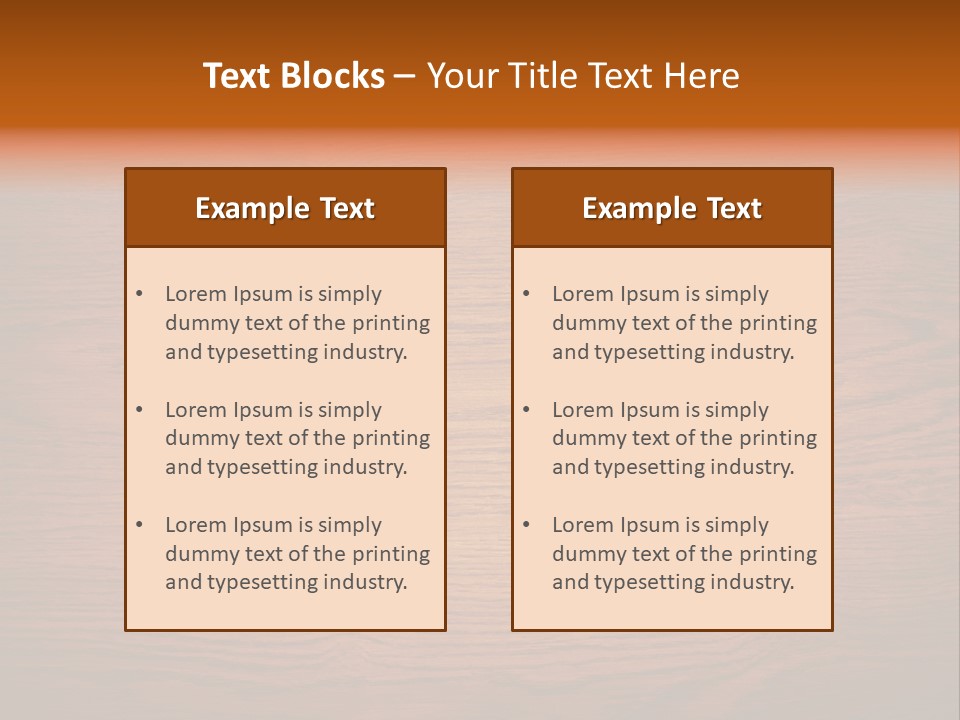 Rundown Wall Hardwood PowerPoint Template