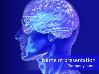 Man Brain Thought PowerPoint Template