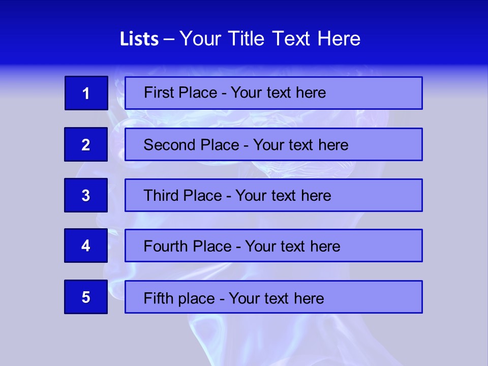 Man Brain Thought PowerPoint Template