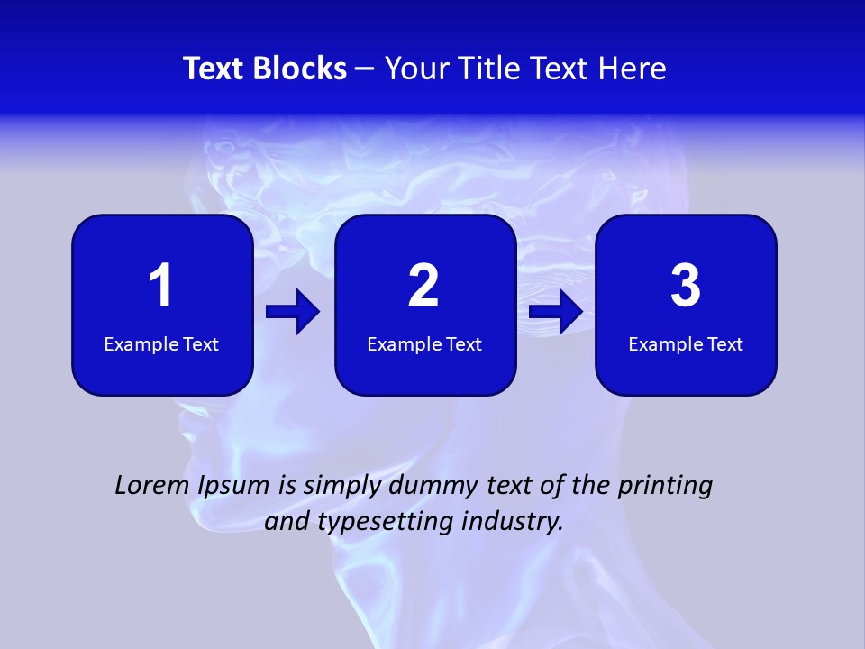 Man Brain Thought PowerPoint Template