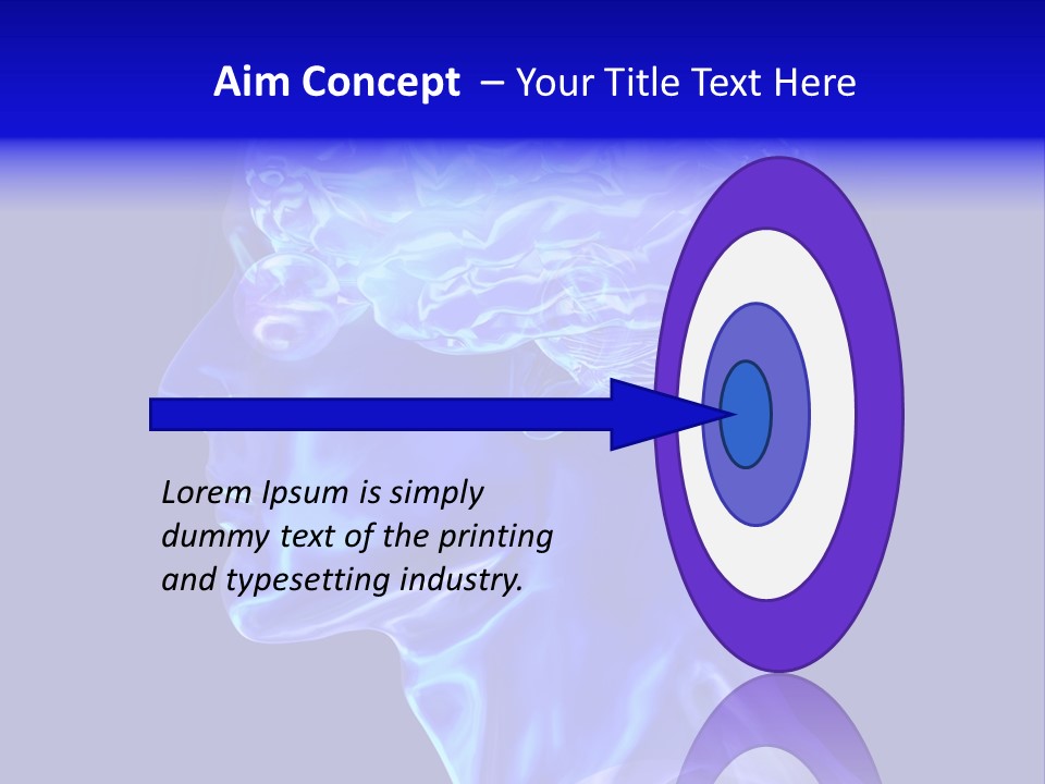 Man Brain Thought PowerPoint Template