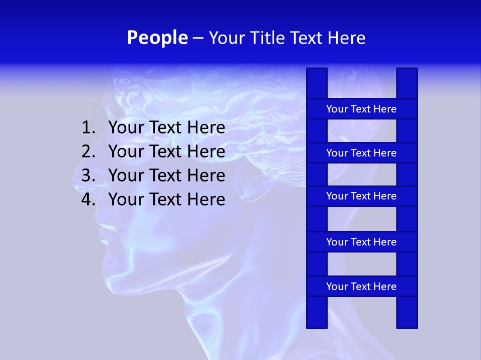 Man Brain Thought PowerPoint Template