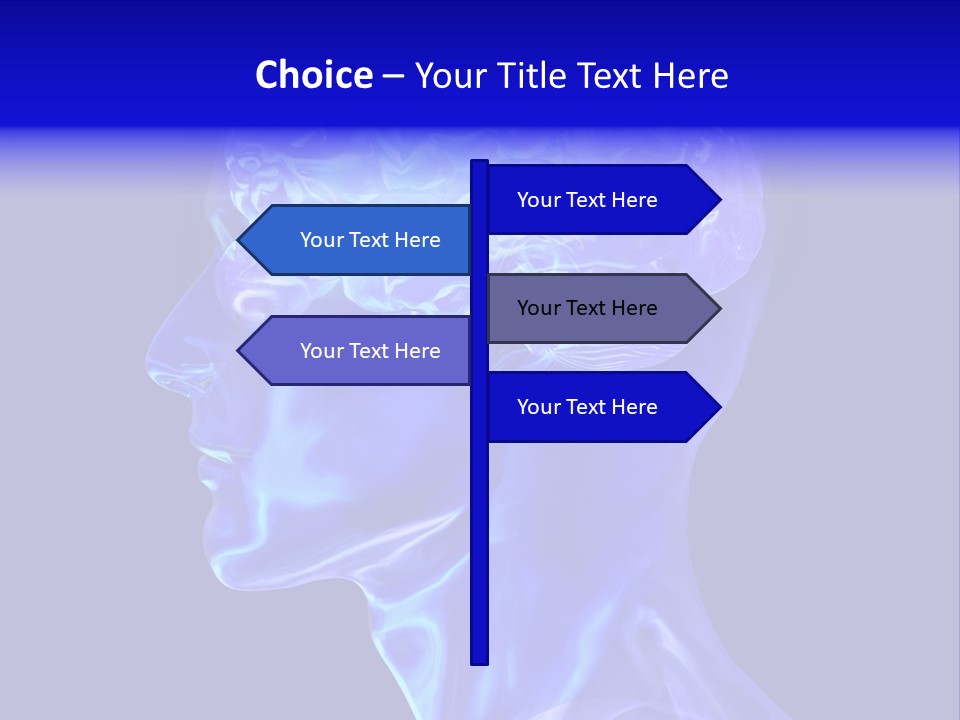 Man Brain Thought PowerPoint Template