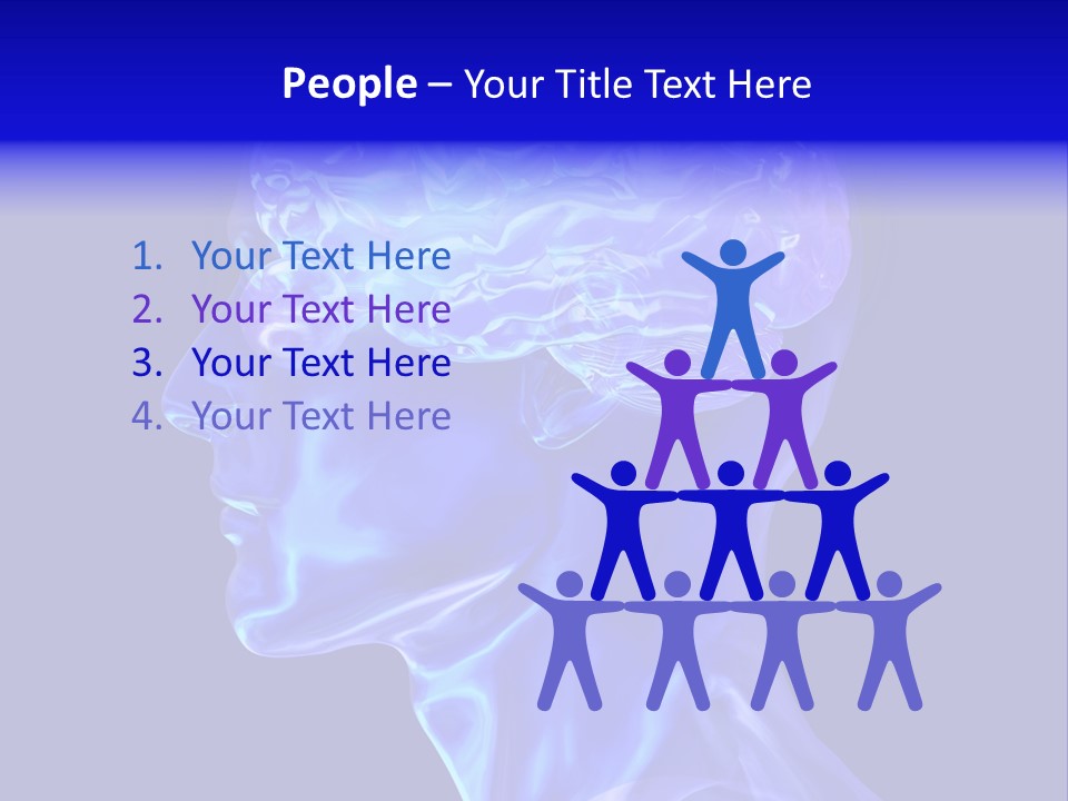 Man Brain Thought PowerPoint Template