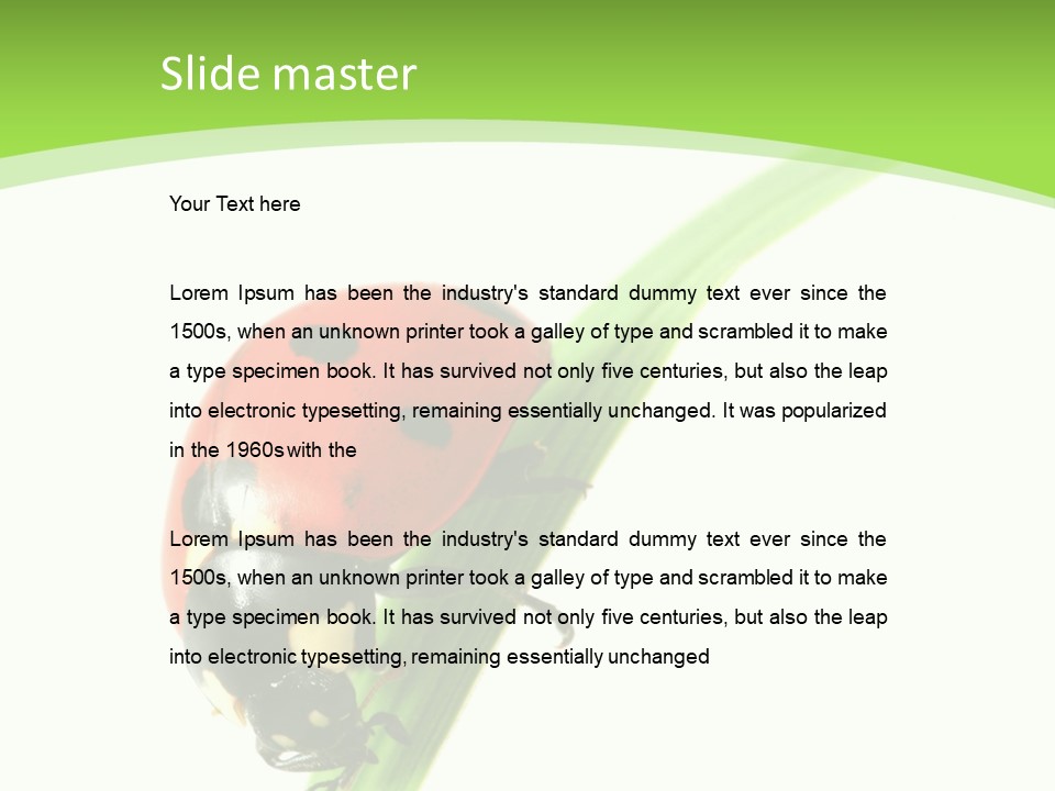 Nature Bright Concept PowerPoint Template