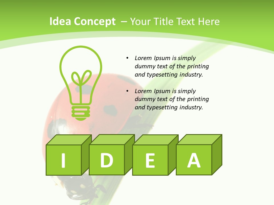 Nature Bright Concept PowerPoint Template