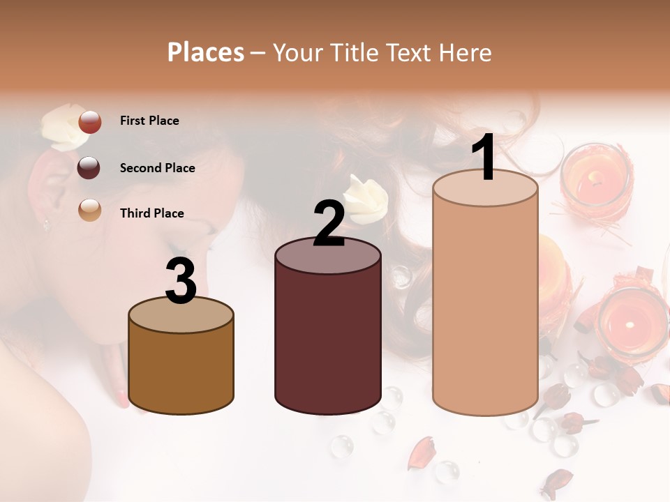 Woman Wellbeing Lying PowerPoint Template