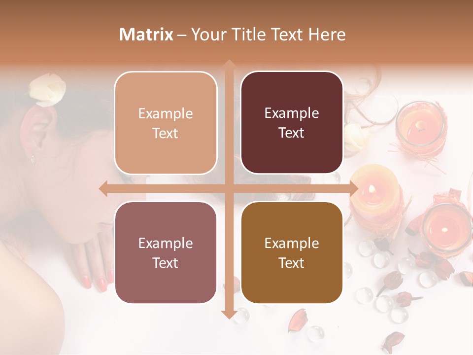 Woman Wellbeing Lying PowerPoint Template