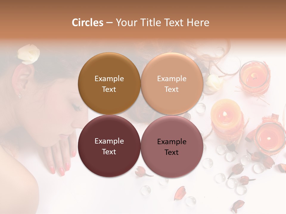 Woman Wellbeing Lying PowerPoint Template