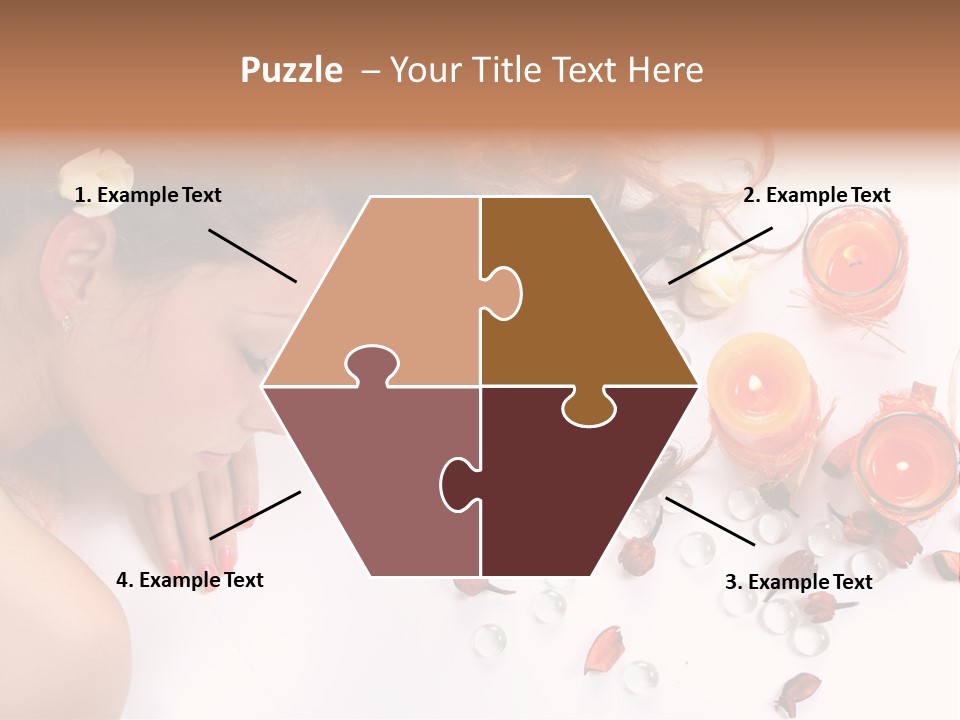 Woman Wellbeing Lying PowerPoint Template