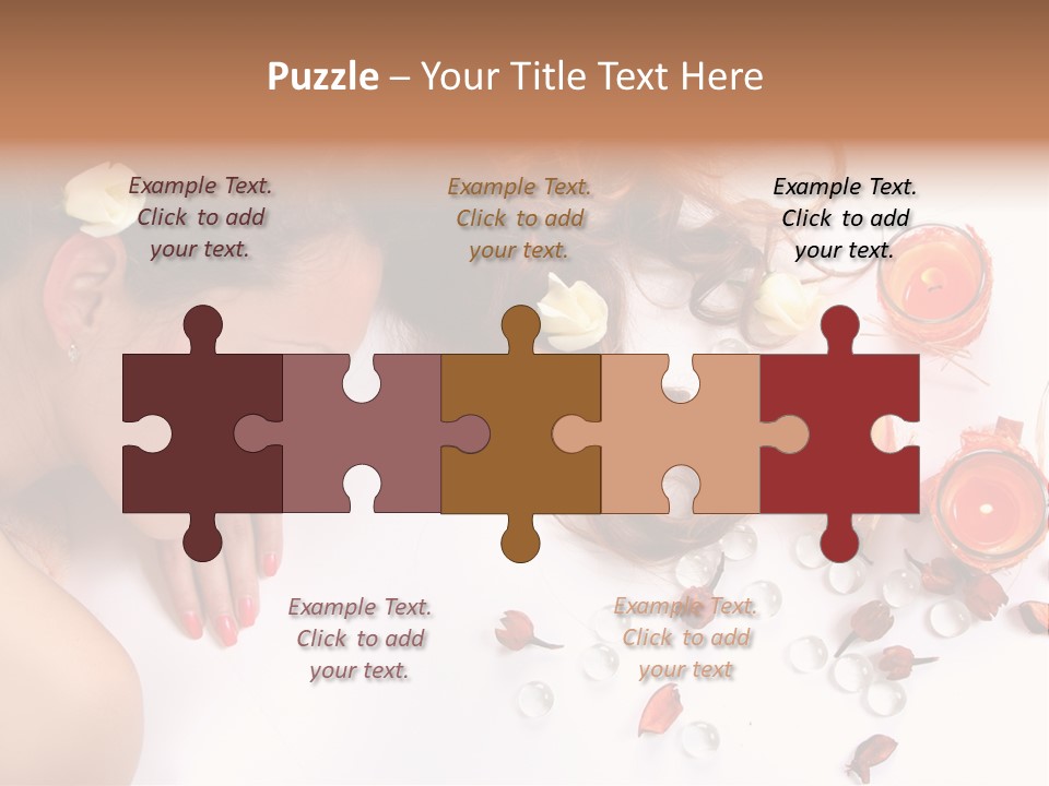 Woman Wellbeing Lying PowerPoint Template