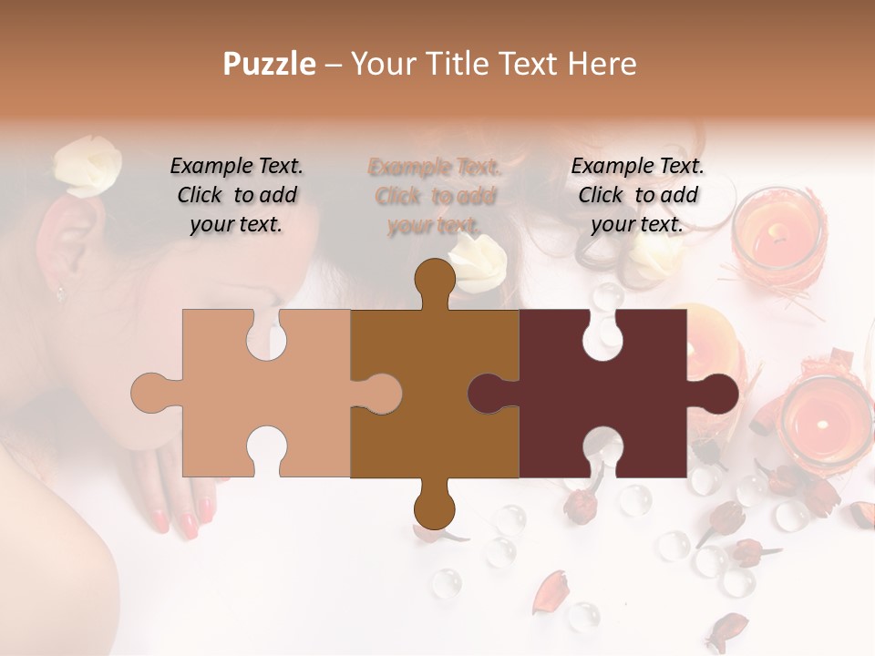 Woman Wellbeing Lying PowerPoint Template