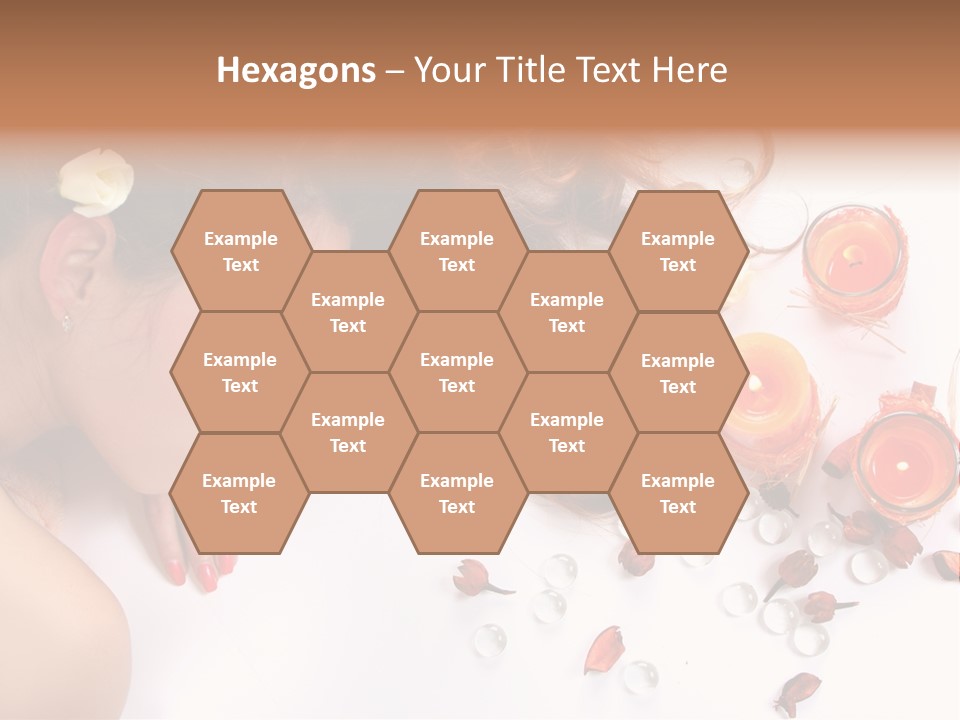 Woman Wellbeing Lying PowerPoint Template