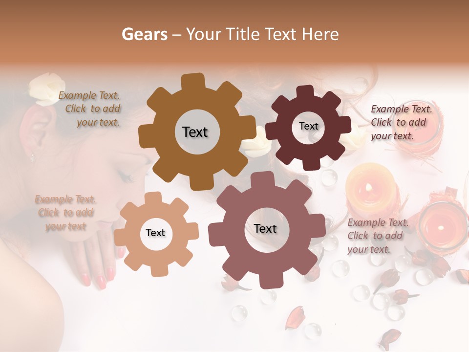 Woman Wellbeing Lying PowerPoint Template