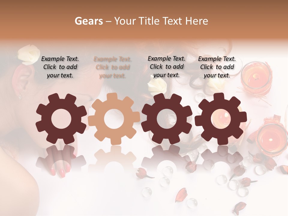 Woman Wellbeing Lying PowerPoint Template