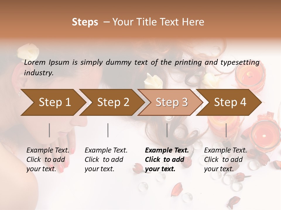 Woman Wellbeing Lying PowerPoint Template