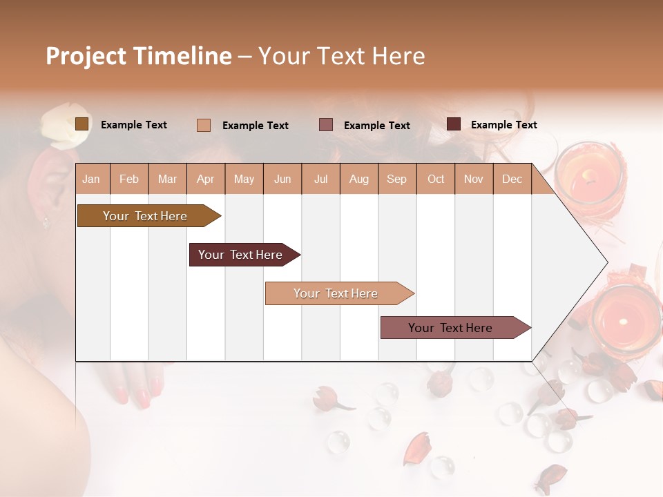 Woman Wellbeing Lying PowerPoint Template