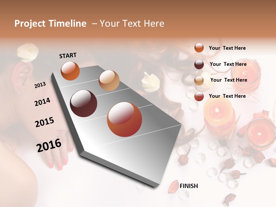 Woman Wellbeing Lying PowerPoint Template