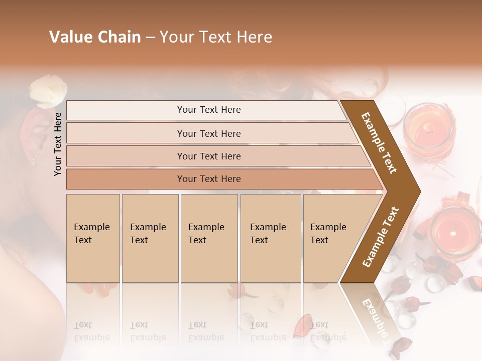 Woman Wellbeing Lying PowerPoint Template