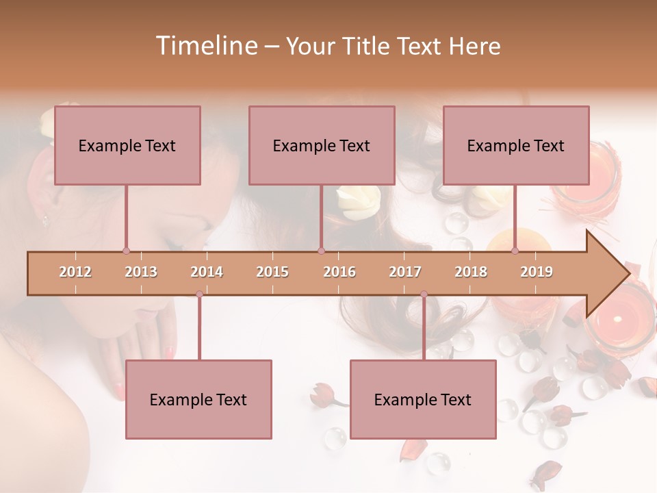 Woman Wellbeing Lying PowerPoint Template