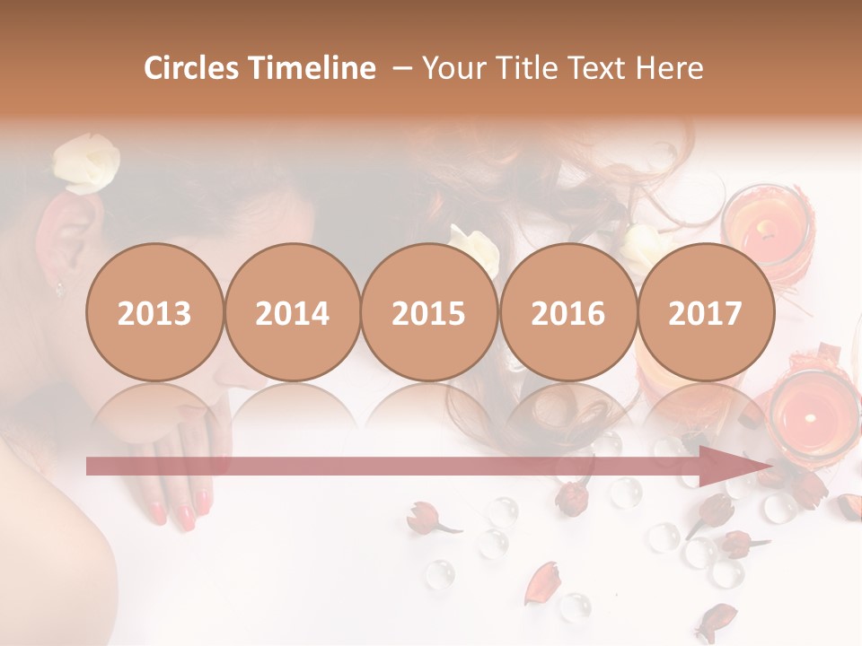 Woman Wellbeing Lying PowerPoint Template